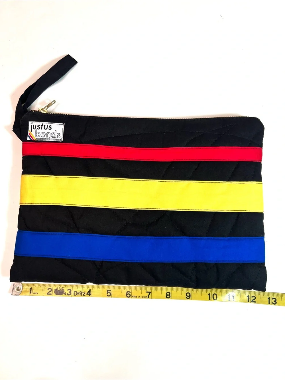 Justus Bends Goods Quilted Pouch Striped